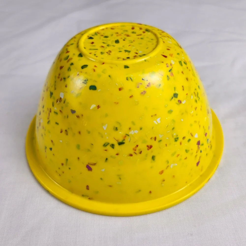 Zak Designs Yellow Confetti Melamine Bowl 5.5
